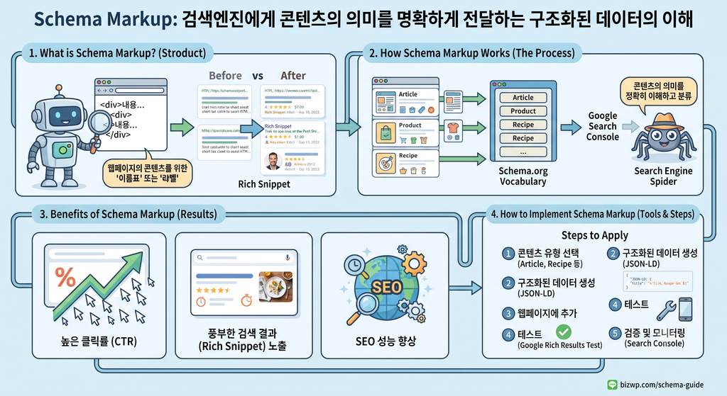 Schema Markup 데이터 설명 이미지