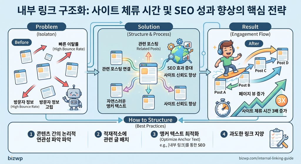 내부링크 구조화를 설명하는 이미지